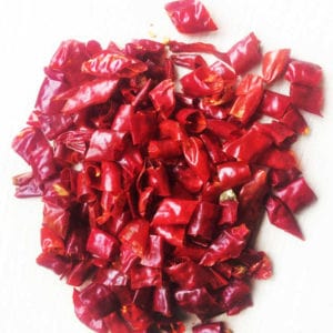 Dehydrierte scharfe Chilis Segment